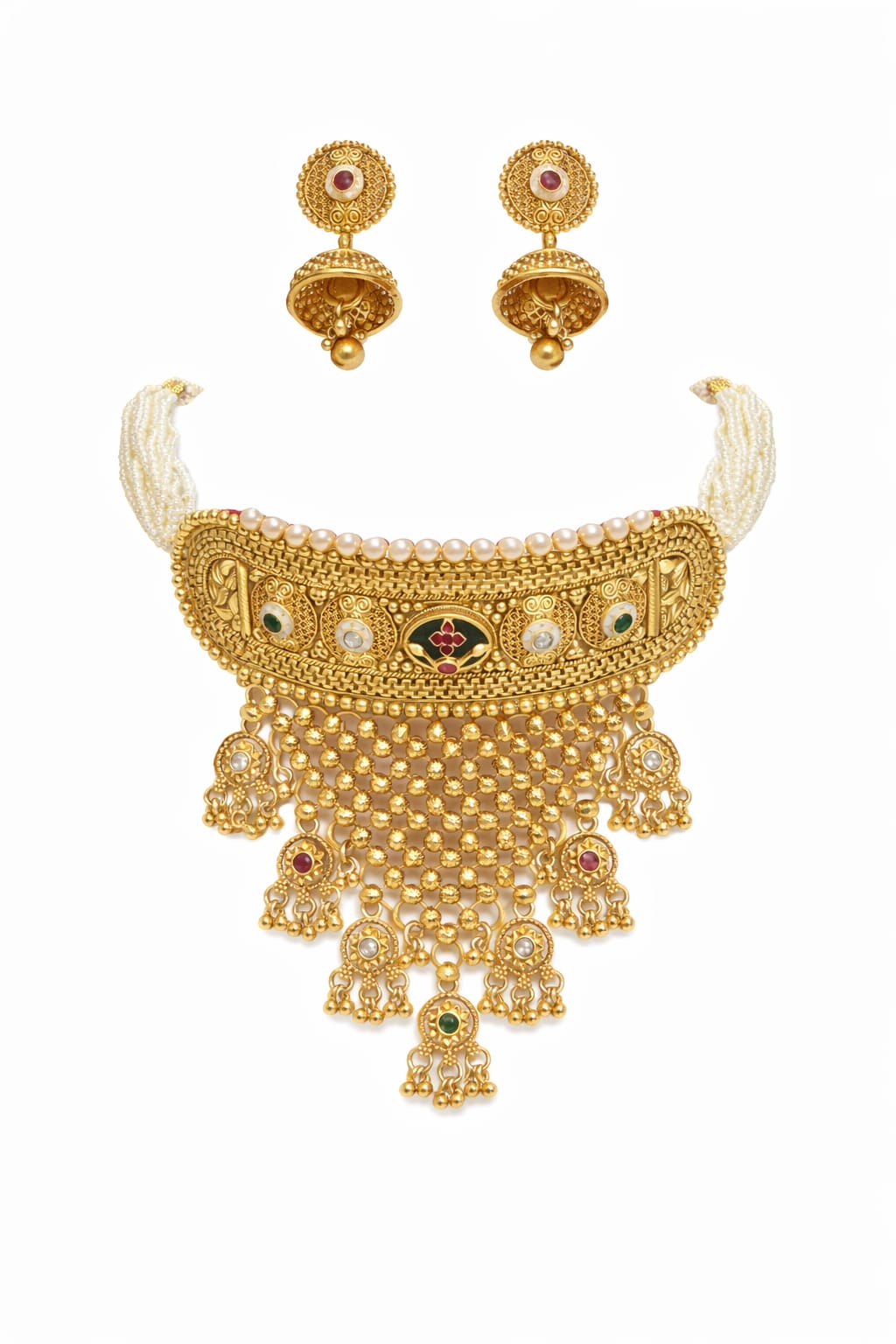 Golden Necklace Set