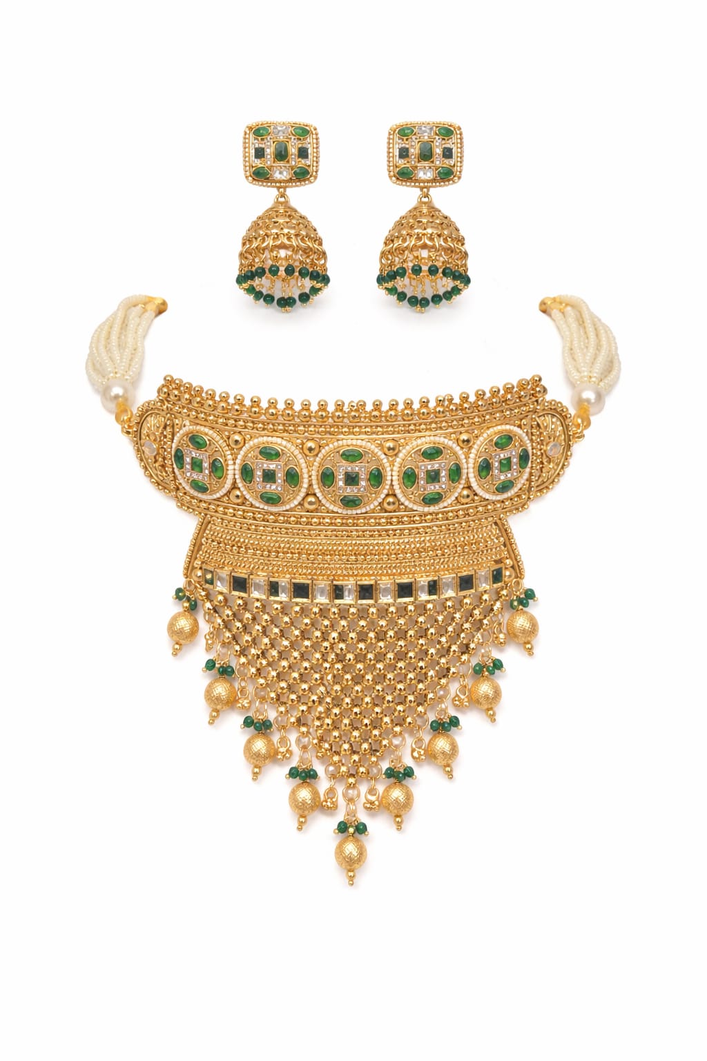 Green Necklace Set